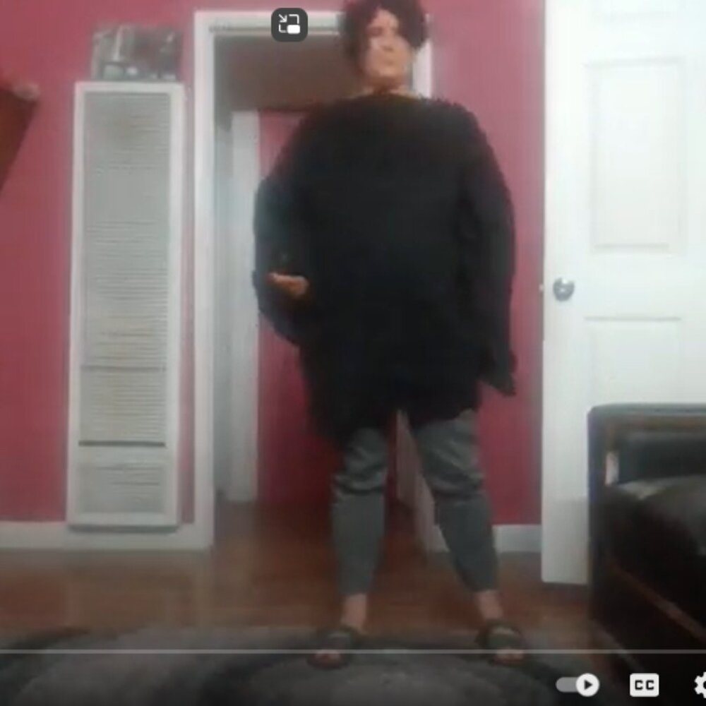 Trees Naturals Black Cape Back Blouse